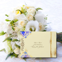 Blue Baroque Talavera Gold Hummingbird Wedding