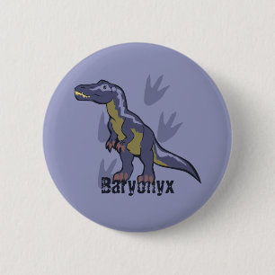 Blue Baryonyx 2 Inch Round Button