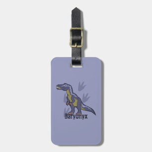 Blue Baryonyx Luggage Tag