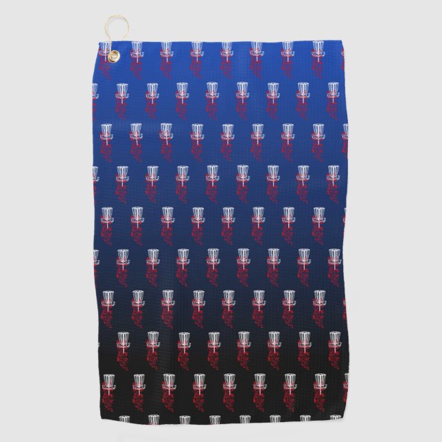 Blue Basket disc golf towel (Front)