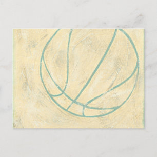 Blue Basketball by Chariklia Zarris Postcard