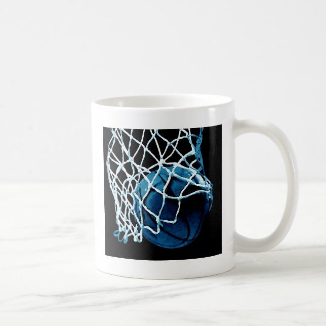 Blue Basketball Coffee Mug (Right)