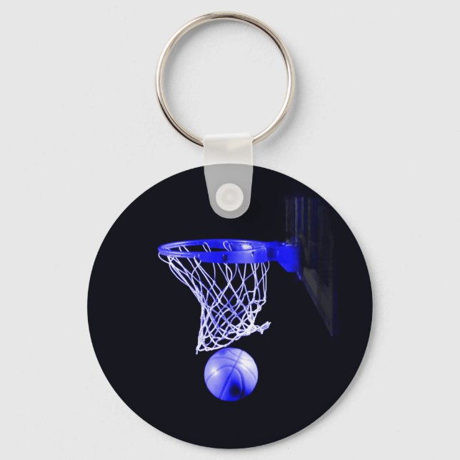 Blue Basketball Keychain (Front)