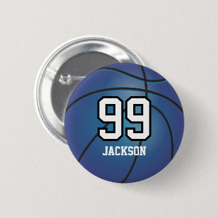 Blue Basketball   Personalize  Button