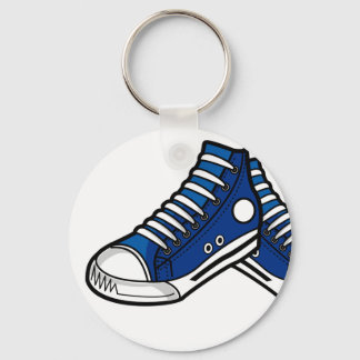 Blue Basketball Sneaker Keychain