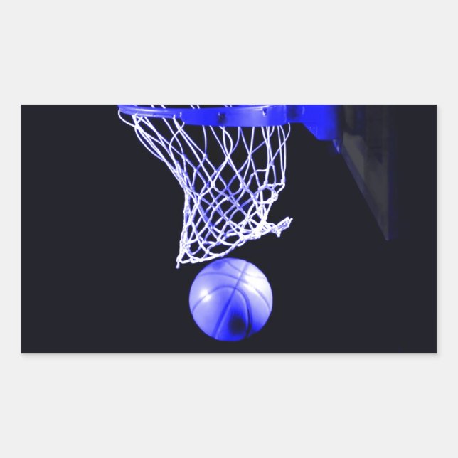 Blue Basketball Sticker (Front)