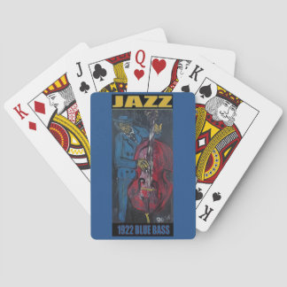BLUE BASS PRINT PLAYING CARDS