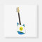 Blue Bass wearing a happy face shirt magnet