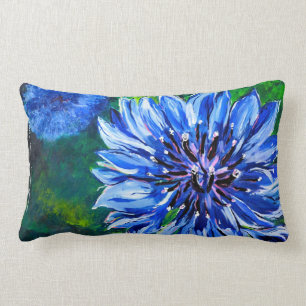 Blue Batchelor Button Pillow