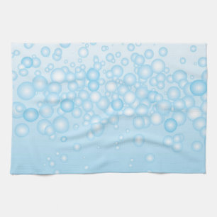 Blue Bath Bubbles Kitchen Towel