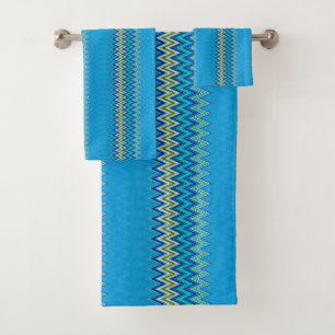 Blue  bath towel set
