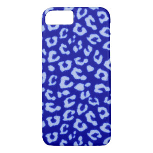 Blue Batik Leopard - phone case
