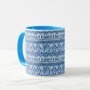 Blue Batik Mug