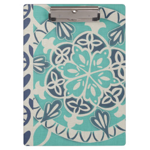 Blue Batik Tile I Clipboard