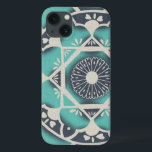 Blue Batik Tile II iPhone 13 Case<br><div class="desc">Floral</div>