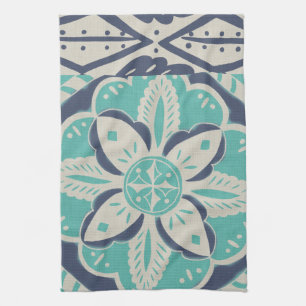 Blue Batik Tile IV Kitchen Towel