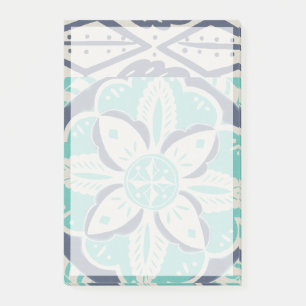 Blue Batik Tile IV Post-it Notes