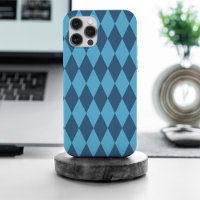 Blue Bavaria Rhombus Flag Pattern