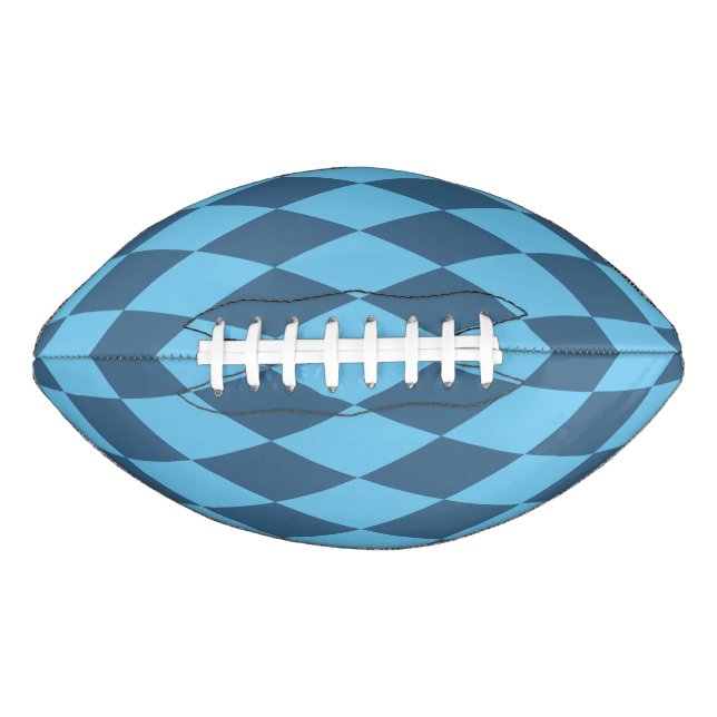 Blue Bavaria Rhombus Flag Pattern Football (Front)