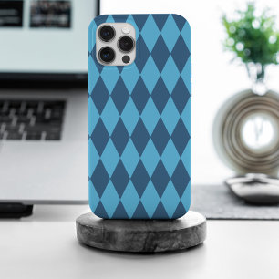 Blue Bavaria Rhombus Flag Pattern iPhone 15 Pro Max Case