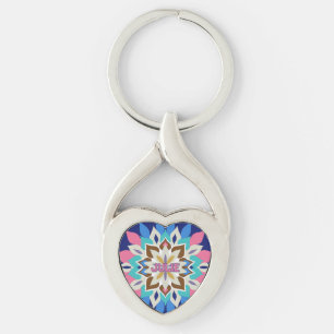 Blue Bayou Heart-Shaped Keychain
