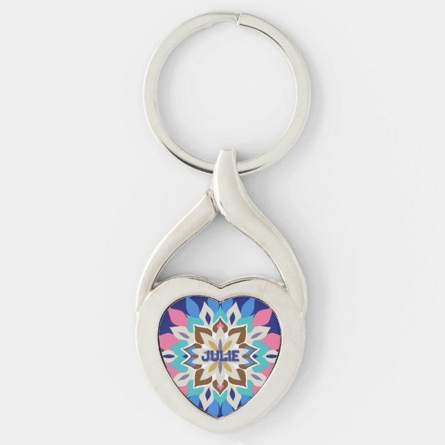 Blue Bayou Heart-Shaped  Keychain (Front)
