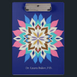 Blue Bayou Large Clipboard<br><div class="desc">This colourful Native American or bohemian-style mandala clipboard has style and will keep your documents organized. It's great for home,  office,  or school. Customizable</div>
