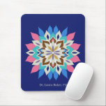 Blue Bayou  Mouse Pad<br><div class="desc">This colourful Native American or bohemian-style mandala mouse pad has style. It's great for home,  office,  or school use. Customizable</div>