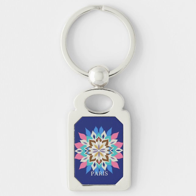 Blue Bayou Rectangle Button Keychain (Front)