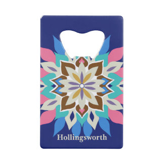 Blue Bayou Stainless Steel Rectangle Bottle Opener Credit Card Bottle Opener
