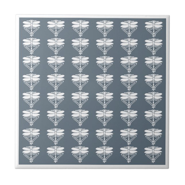 Blue Bayoux Arts and Crafts Dragonflies Tile (Front)
