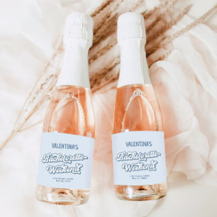Blue Beach Bachelorette Party Sparkling Wine Label