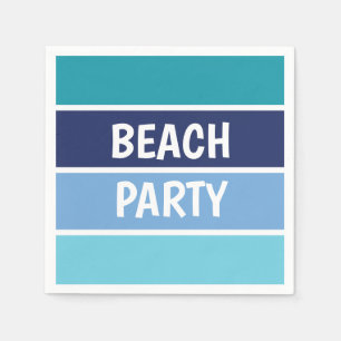 Blue Beach Party Napkin