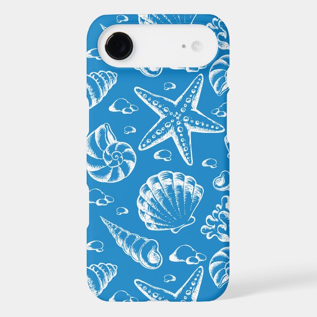 Blue Beach Pattern Case-Mate iPhone Case (Back)