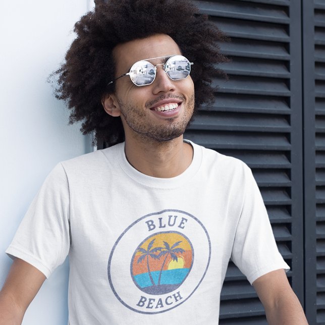 Blue Beach, Puerto Rico Faded Classic Style T-Shirt (Creator Uploaded)