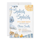 Blue Beach Summer Baby Shower