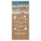 Blue Beach Waves and Sand Wedding Programs