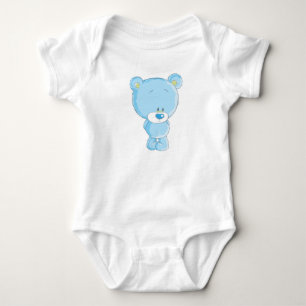 Blue Bear Baby Jersey Bodysuit