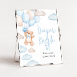 Blue Bear Balloon Baby Shower Diaper Raffle Poster<br><div class="desc">Make your event special with this Bear Baby Shower with our cute and lovely printable Diaper Raffle Sign featuring adorable Balloon Baby Shower theme. Download,  personalize,  and create lasting memories with this perfect touch for your joyous celebration!

BS1018 B</div>