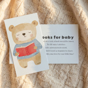 Blue Bear Books for baby Request Enclosure Card