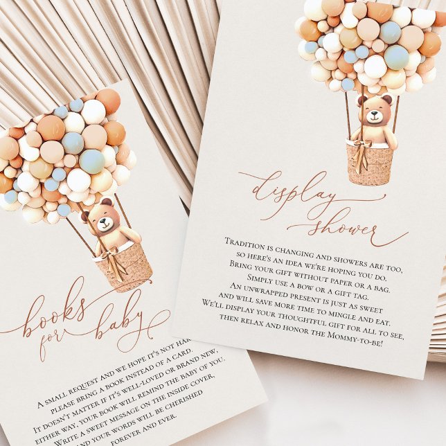 Blue Bear Display and Books Enclosure Card (Creator Uploaded)