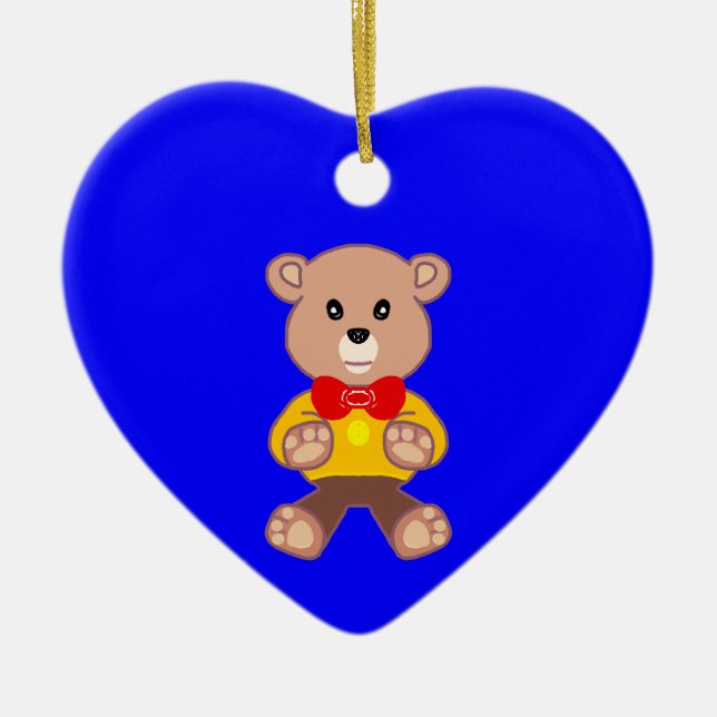 Blue Bear Ornament (Front)