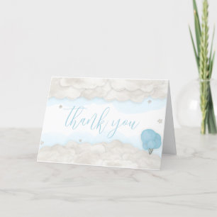 Blue Bearly Wait Baby Shower Thank You Card