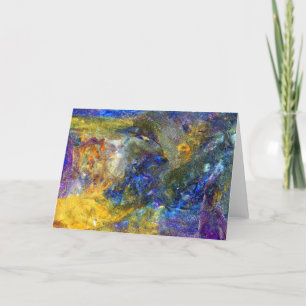 Blue Beast Running Thank You Card
