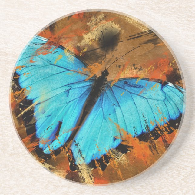 Blue Beauty Coaster (Front)