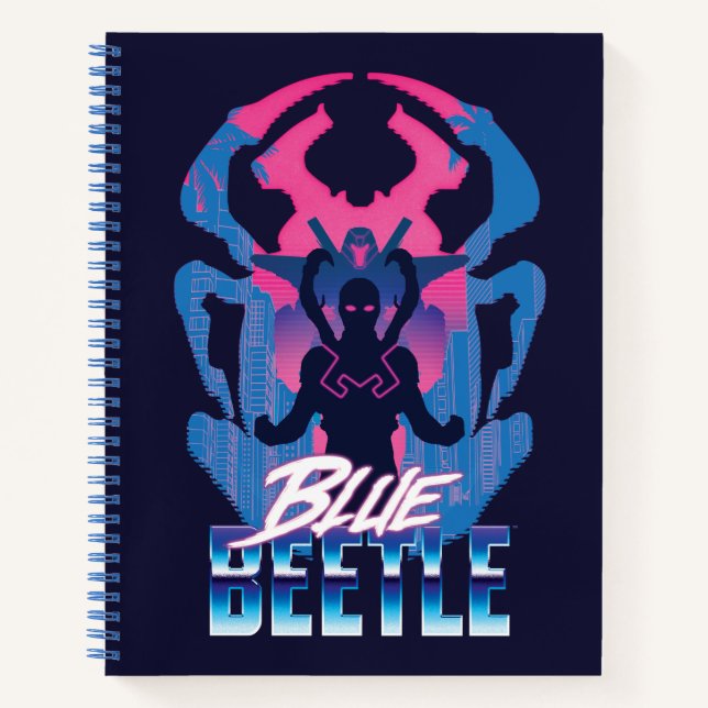 Blue Beetle Retrowave Versus Graphic Notebook (Front)