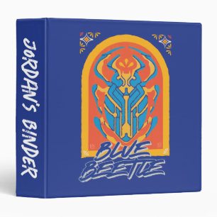 Blue Beetle Scarab Talavera Graphic Binder