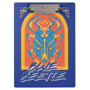 Blue Beetle Scarab Talavera Graphic Clipboard