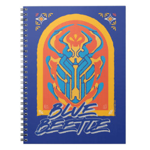 Blue Beetle Scarab Talavera Graphic Notebook