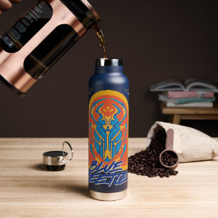 Blue Beetle Scarab Talavera Graphic Water Bottle